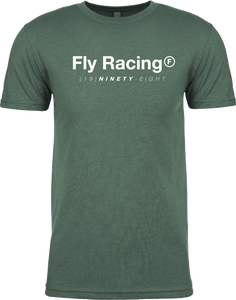 Fly Racing - Fly Trademark Tee Forest Green Heather Lg - 354-0315L