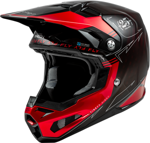 Fly Racing - Formula S Carbon Legacy Helmet Red Carbon/black 2x - 73-44472X