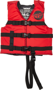 Fly Racing - Child Flotation Vest Red/black - 221-30322