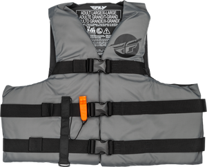 Fly Racing - Nylon Flotation Vest Grey/black 3x - 221-304113X
