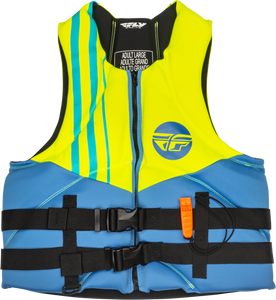 Fly Racing - Neoprene Flotation Vest Blue/hi-vis/teal 3x - 221-304013X