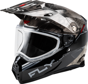 Fly Racing - Trekker Cw Conceal Helmet Dual Shld Black/grey/white Md - 73-31357M