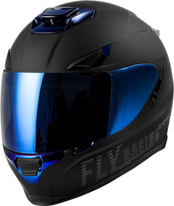 Fly Racing - Sentinel Recon Helmet Matte Black/blue Chrome 2x - 73-84282X Fly Racing - Sentinel Recon Helmet Matte Black/blue Chrome 2x - 73-84282X