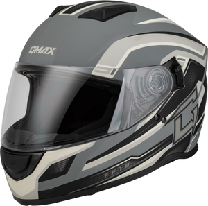 Gmax - Ff-18 Drift Helmet Matte Grey/silver/black Md - F1181815