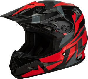 Gmax - Mx-96 Splinter Helmet Black/red Sm - D3961154