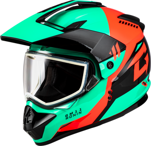 Gmax - Gm-11s Ronin Snow Helmet Black/aqua/coral Sm - A21151174