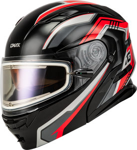 Gmax - Md-01s Transistor Snow Helmet W Electric Shield Black/red Sm - M40139154