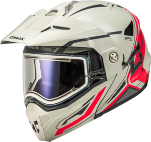 Gmax - Md-74s Spectre Snow Helmet W/ Electric Shield White/red Md - M10742355 Gmax - Md-74s Spectre Snow Helmet W/ Electric Shield White/red Md - M10742355