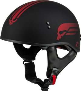 Gmax - Hh-65 Retribution Helmet Matte Black/red Lg - H16511326
