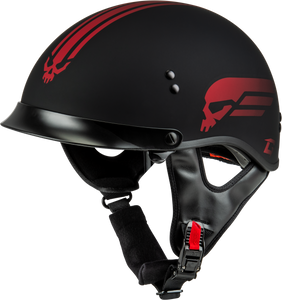 Gmax - Hh-65 Retribution Helmet W/peak Matte Black/red Sm - H96511324