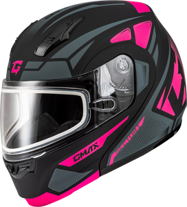 Gmax - Md-04s Sector Snow Helmet Matte Black/pink 3x - M20431339