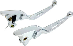 Harddrive - 3 Slot Lever Set Chrome Flt `21-22 Cbl Clutch - 53846