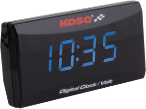 Koso - Super Slim Clock / Volt Meter Blue Display - BA024B50 Koso - Super Slim Clock / Volt Meter Blue Display - BA024B50