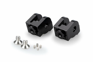 Puig - Footpeg Adaptor Rider Black Duc - 20270N