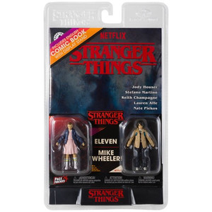Mcfarlane Toys - Page Punchers 3" Scale Figure w/ Comic - Stranger Things - Eleven And Mike Wheeler 2-Pack
