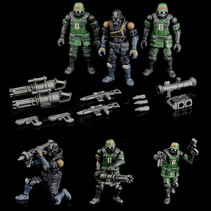 Toynami - Acid Rain Figures - B2Five K6 Jungle Soldier Set
