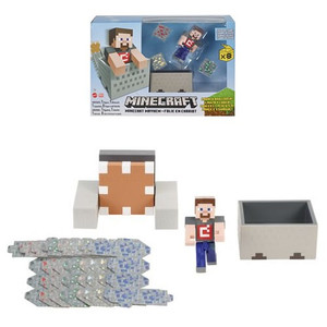 Mattel - Minecraft Playsets - Minecart Mayhem - 3 Pack