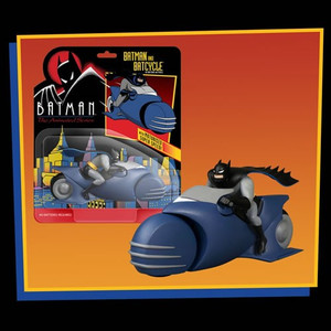 Mezco Toyz - 5 Points Vehicles - Batman: The Animated Series - Batman w/ Batcycle Mezco Toyz - 5 Points Vehicles - Batman: The Animated Series - Batman w/ Batcycle
