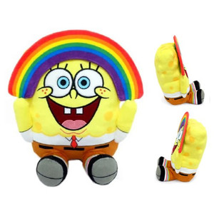 Kidrobot - Phunny Plush - Spongebob Squarepants - 8" Spongebob (Rainbow)