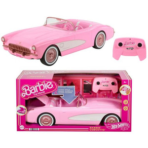 Mattel - Hot Wheels RC - Barbie: The Movie - Barbie Corvette w/ Remote Control - 1 Pack