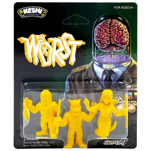 Super7 - Keshi Surprise Figures - The Worst - Pack B - (Shedusa, Werewolf Biker, Cortex Commander) (Yellow) - 12 Pack Super7 - Keshi Surprise Figures - The Worst - Pack B - (Shedusa, Werewolf Biker, Cortex Commander) (Yellow) - 12 Pack