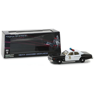 Greenlight Collectibles - 1:43 Scale Diecast - Hollywood Series - The Terminator - 1977 Dodge Monaco Metro Police - 24 Pack Greenlight Collectibles - 1:43 Scale Diecast - Hollywood Series - The Terminator - 1977 Dodge Monaco Metro Police - 24 Pack