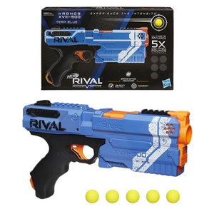 Hasbro Inc - Nerf Rival - Kronos XVIII 500 Blaster (Blue) - UA00 - 4 Pack
