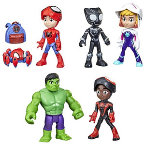 Hasbro Inc - Spidey And His Amazing Friends Figures - Hero Reveal 2-Pack Figure Assortment - 5L61 - 4 Pack
