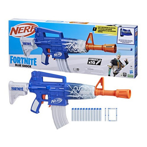 Hasbro Inc - Fortnite Roleplay - Nerf - Blue Shock - 2211 - 4 Pack