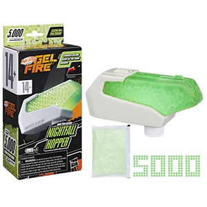 Hasbro Inc - Nerf Pro - Gelfire Nightfall Hopper w/ 5000 Glow In The Dark Rounds - USE0 - 4 Pack