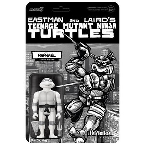 Super7 - ReAction Figures - TMNT - W09 - Raphael (Comic Greyscale) - 4 Pack