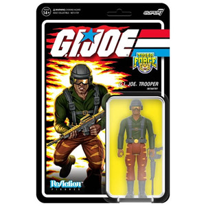 Super7 - Reaction Figures - G.I. Joe - W06 - Tiger Force Greenshirt Goggles Down (Brown) - 4 Pack