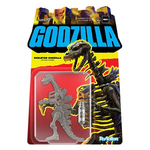 Super7 - ReAction Figures - Toho - Godzilla Skeleton (Grey) - 4 Pack
