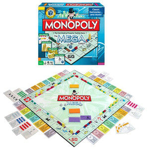 Winning Moves Games - Boardgames - Monopoly The Mega Edition - 4 Pack Winning Moves Games - Boardgames - Monopoly The Mega Edition - 4 Pack