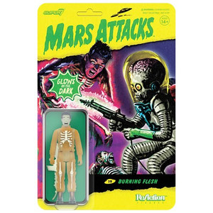 Super7 - Reaction Figures - Mars Attacks - W02 - Burning Flesh (Glow) - 6 Pack