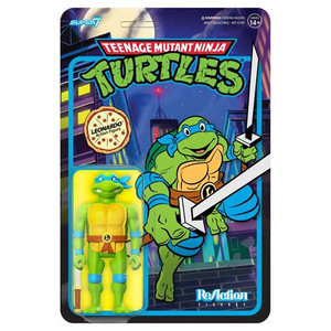 Super7 - Reaction Figures - TMNT - W07 - Leonardo (Cartoon) - 6 Pack