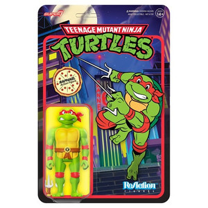 Super7 - Reaction Figures - TMNT - W07 - Raphael (Cartoon) - 6 Pack
