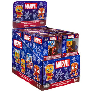 Funko - Funko Mini Vinyl Figures - Marvel (Holidays) - 12pc Assorted Display - 12 Pack Funko - Funko Mini Vinyl Figures - Marvel (Holidays) - 12pc Assorted Display - 12 Pack