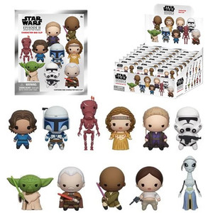 Monogram International - 3D Foam Collectible Bag Clips - Star Wars - Ep II AOTC - 24pc Blind Bag Display - 24 Pack