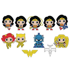 Monogram International - 3D Foam Collectible Bag Clips - DC - Wonder Woman Classic - 24pc Blind Bag Display - 24 Pack