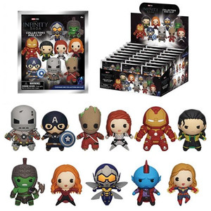 Monogram International - 3D Foam Collectible Bag Clips - Marvel - Avengers Infinity Saga - 24pc Blind Bag Display - 24 Pack