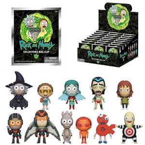 Monogram International - 3D Foam Collectible Bag Clips - Rick And Morty - S05 - 24pc Blind Bag Display - 24 Pack