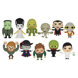 Monogram International - 3D Foam Collectible Bag Clips - Universal Monsters - S01 - 24pc Blind Bag Display - 24 Pack