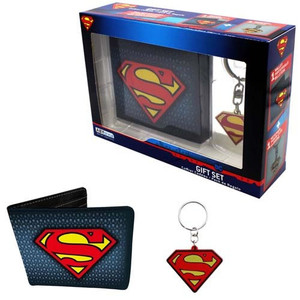 Abysse America - DC Comics Accessories - Superman - Wallet & Keyring - 3 Pack Abysse America - DC Comics Accessories - Superman - Wallet & Keyring - 3 Pack
