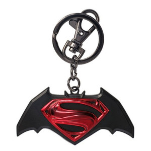 Monogram International - Keychains - DC Comic's - Pewter Batman Vs Superman Logo - Colored - 6 Pack