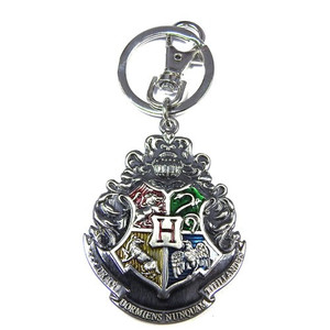Monogram International - Keychains - Harry Potter - Pewter Hogwart Logo - 6 Pack