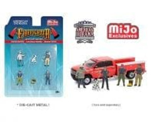 American Diorama 1:64 Mijo Exclusives Figure Firefighter Ii Set Limited Edition- Diecast American Diorama 1:64 Mijo Exclusives Figure Firefighter Ii Set Limited Edition- Diecast