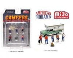 American Diorama 1:64 Figures Campers Set Limited 4,800 Sets- Diecast American Diorama 1:64 Figures Campers Set Limited 4,800 Sets- Diecast