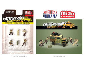 American Diorama 1:64 Off Road Adventure Ll Figure Set Mijo Exclusives Limited 4,800 Pieces- Diecast American Diorama 1:64 Off Road Adventure Ll Figure Set Mijo Exclusives Limited 4,800 Pieces- Diecast