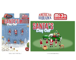 American Diorama 1:64 Figures Santas Day Out Mijo Exclusives- Diecast American Diorama 1:64 Figures Santas Day Out Mijo Exclusives- Diecast